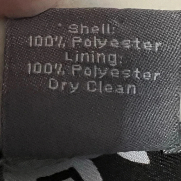 Ann Taylor Black White‎ Damask Print Wrap Sleeveless Dress Size 2 - Picture 9 of 9